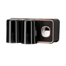 Elegante complemento para o banheiro, tecnologia de sensor de calor no dispensador automático de pasta de dente proporciona dosagem precisa,