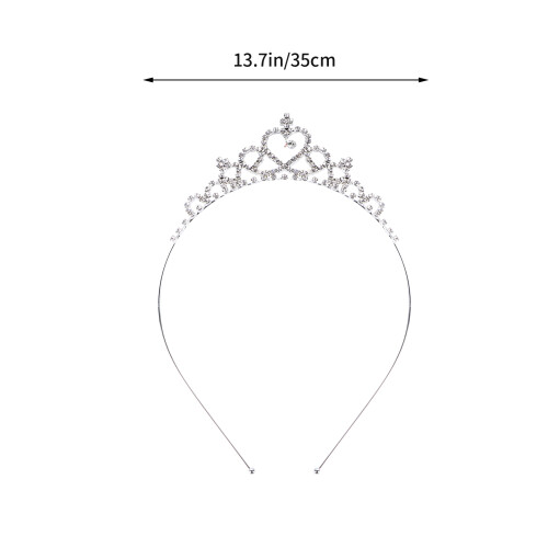 Empfindliche Stirnband Tiara Silber 1