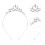 Empfindliche Stirnband Tiara Silber 4