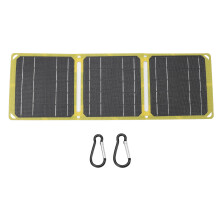 Cargador de panel solar USB dual Panel solar de conversión de alta eficiencia para uso en exteriores Silicio monocristalino Resistente al agua y al