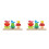 2 Sets Holz Bausteine Süße Frühförderung 7