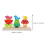 2 Sets Holz Bausteine Süße Frühförderung 11