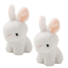 Hase Kuscheltier 2Stück: Plüschhäschen Anhänger Für Kinder Geschenk