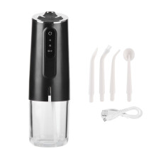 Irrigador oral sem fio, portátil, com forte pressão de água para higiene bucal completa, recarregável e com múltiplos modos de limpeza.