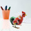 6 Springendes Huhn, Handgefertigt Aus Und 9