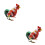 6 Springendes Huhn, Handgefertigt Aus Und 6