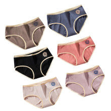 6St Färggranna Bekväma Flickunderkläder Mid Waist Design