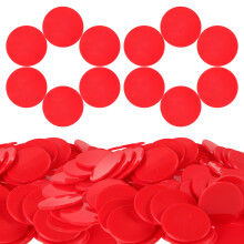 100 Unidades Fichas Redondas Coloridas Para De Tabuleiro E