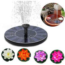 Bomba para fuente de baño de pájaros con energía solar, bomba sumergible impermeable de 1,5 W con diseño flotante para fuente de agua de jardín