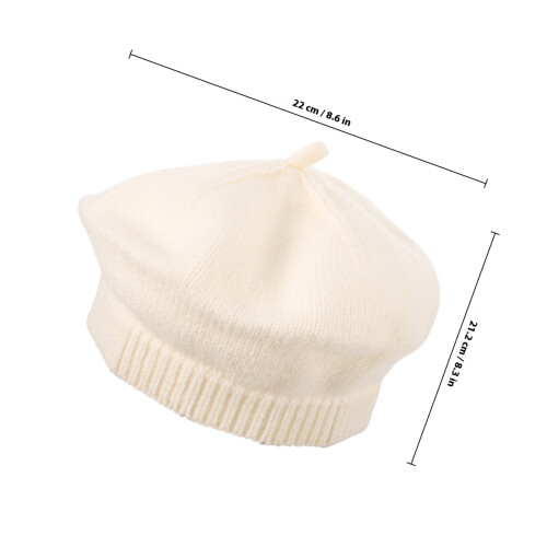 Beret Für Kleinkindmädchen, Baskenmütze Beige, 1 1