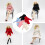 5 Teile Strickpullover Strickbekleidung Kostüm 2