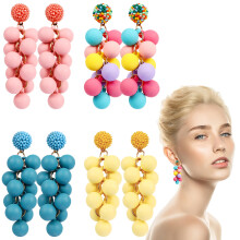 Candy Ohrringe Acrylkugeln Bauchhänger Für Frauen