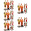 35 Pcs Sand Table People Models Realistic Miniature Figures Decor 11