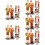 35 Pcs Sand Table People Models Realistic Miniature Figures Decor 10