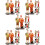 35 Pcs Sand Table People Models Realistic Miniature Figures Decor 8