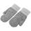 Strickhandschuhe Winter Fäustlinge Grau 4