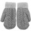 Strickhandschuhe Winter Fäustlinge Grau 8