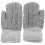 Strickhandschuhe Winter Fäustlinge Grau 9