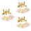 3 Sets Children Wood Cylinder Stacking Blocks Toy 8