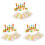 3 Sets Children Wood Cylinder Stacking Blocks Toy 4