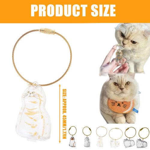 Creatieve kattenbont collectie container acryl-Katje met baard 1