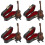4 Conjuntos De Mini Guitarra Decoração Miniatura 6