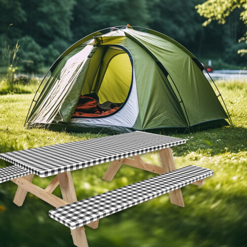 Camping winddichte tafelhoezen met elastische randen voor 1