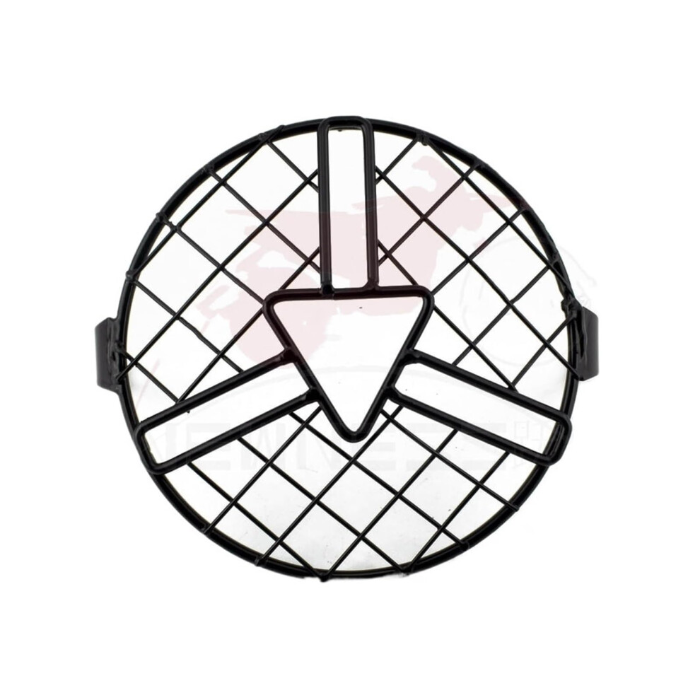 Headlamp Cover Protector 6.5Inch Universal Lamp Cover Grill For Harley, Ducati, Chopper, Yamaha, Arrow Square 9323874276090