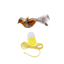 Realistisch kattenteaserspeelgoed Interactief spel-Grijze Bailuo