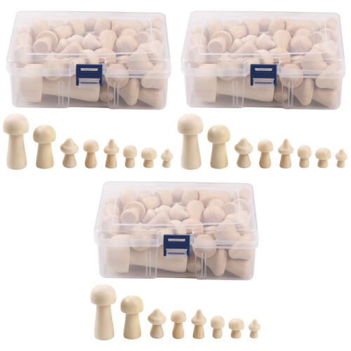 3 Boxen Diy Holz Bastelbogen Bemalbare Unbemalte 2