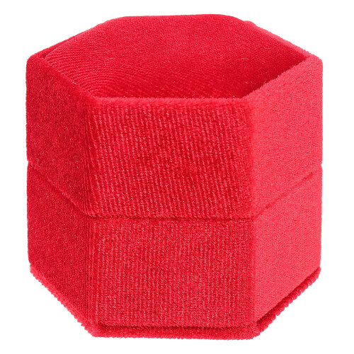 Hochzeitsring Box, Heiratsantrag Hexagon Ringhalter