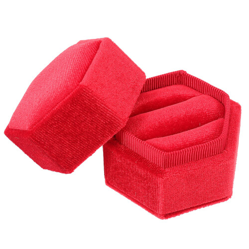 Hochzeitsring Box, Heiratsantrag Hexagon Ringhalter 2