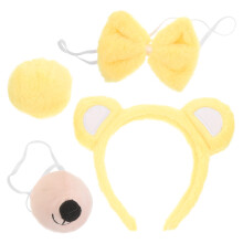 5 Sets Bärenkostüm Accessoires Mit Stirnband Nase Fliege