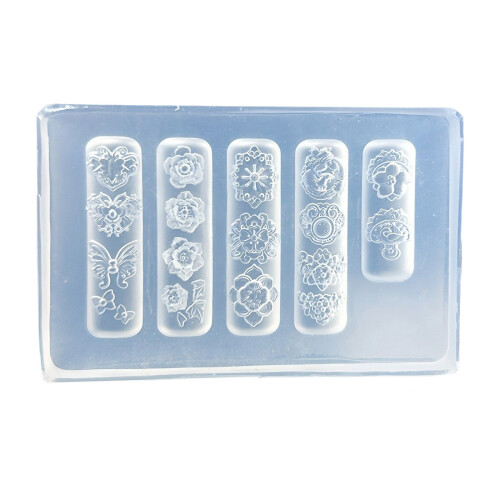 Relief Silicone Mould For Creative Nail Designs-pattern 14
