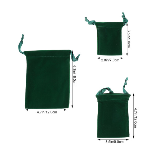 6 Unidades Bolsitas Con Cordón Para Joyas Y 1