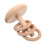 3 Sets Ring Toss Game Wooden Rings Stacking Toy With Pole Base 3
