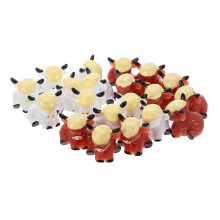 20St Mini Dier: Miniatuur Highland Koe Figurines Voor DIY Decor