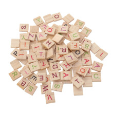 200 Teile Naturholzchips Alphabet Puzzle Für Baby Entwicklung