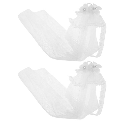 8 Unidades Mini Velos Nupciales Para De 2