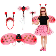 Set Coccinella Con Cerchietto E Bacchetta Per