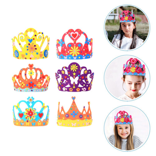 6 Set Corone Bambini Da Te Materiali Compleanno 2