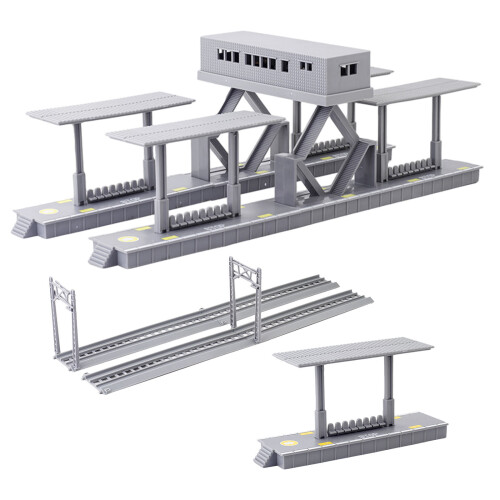 One Set Diy Sand Table Train Model Kit With Railway Scenery