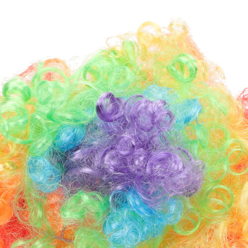 Peruca Decorativa De Palhaço Cabelo Falso Para 1