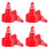 6Pcs 20Pcs Mini Plastic Traffic Cones For Kids Play 8