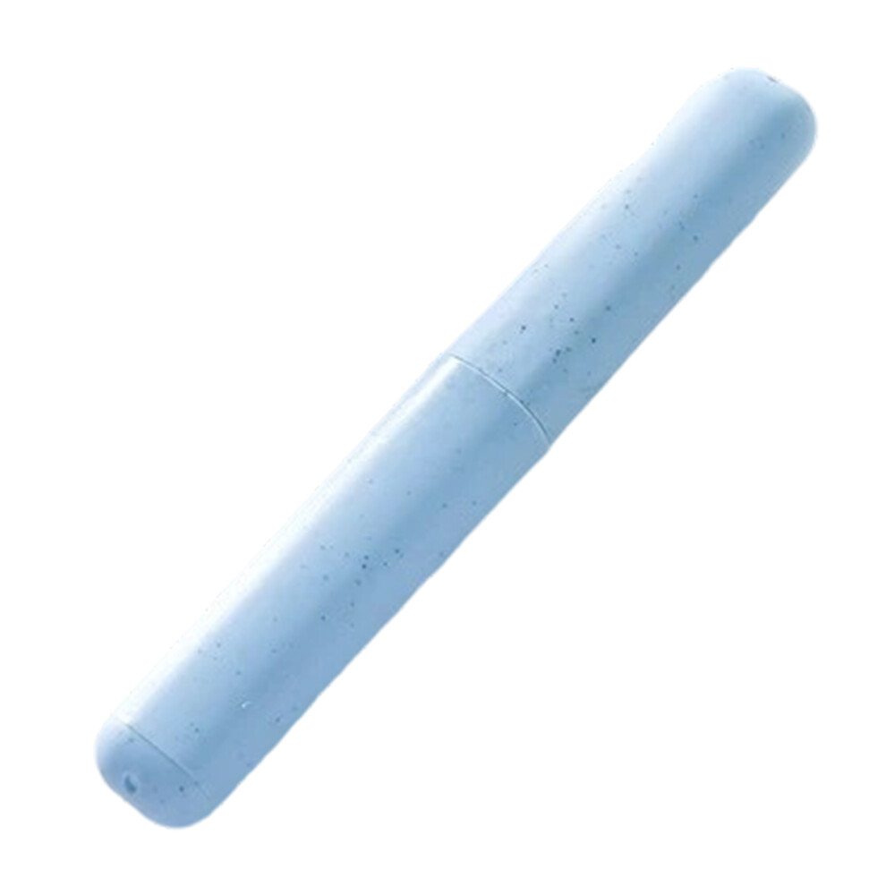 Breathable Travel Toothbrush Holder, Eco-friendly Material Travel Toothbrush Cover with Double Ventilation Design, Natural Wheat Straw Lightweight and