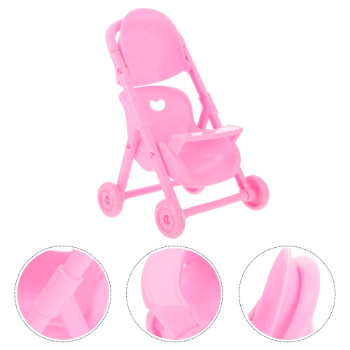 4Pcs Simulation Baby Stroller Plastic Trolley Model Toy For Kids 1