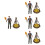 4 Set Figurine Statiche Per Paesaggio Da Picnic Mini Decorazioni 7