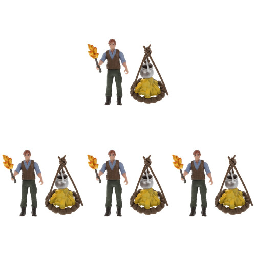 4 Set Figurine Statiche Per Paesaggio Da Picnic Mini Decorazioni 2