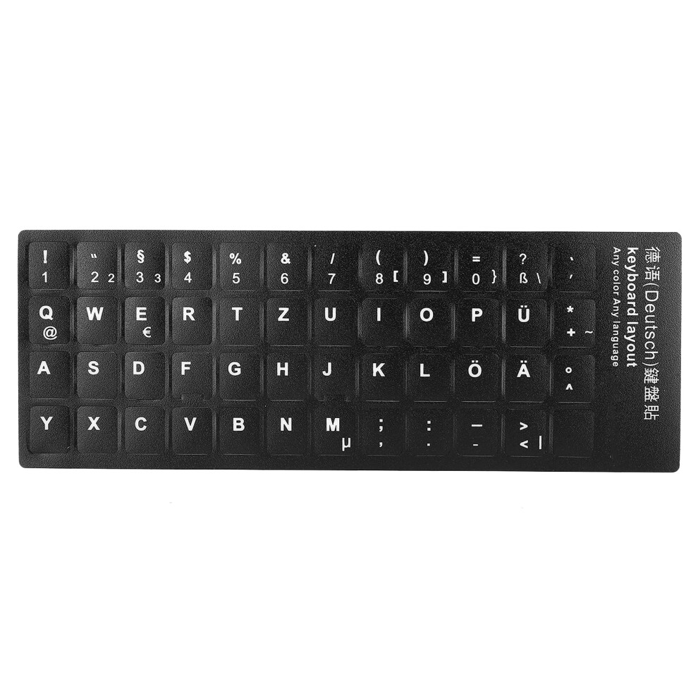 German Keyboard Stickers For Desktop Mechanical Keyboard, Waterproof Accessories For 1017In Laptops, Notebooks, Desktops 9105992588084