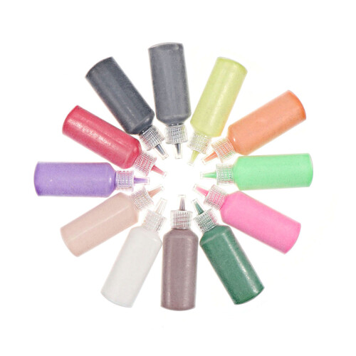 12pcs Sand Painting Educational Diy Sand For Creative Fun